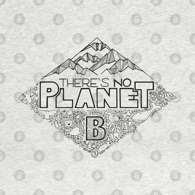 There's no planet B - black version by Andreaigv